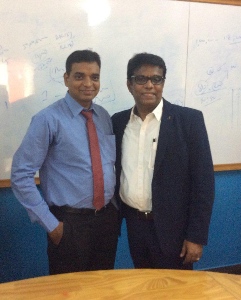 With Mr. VM Sasikumar Business Associate South Zone